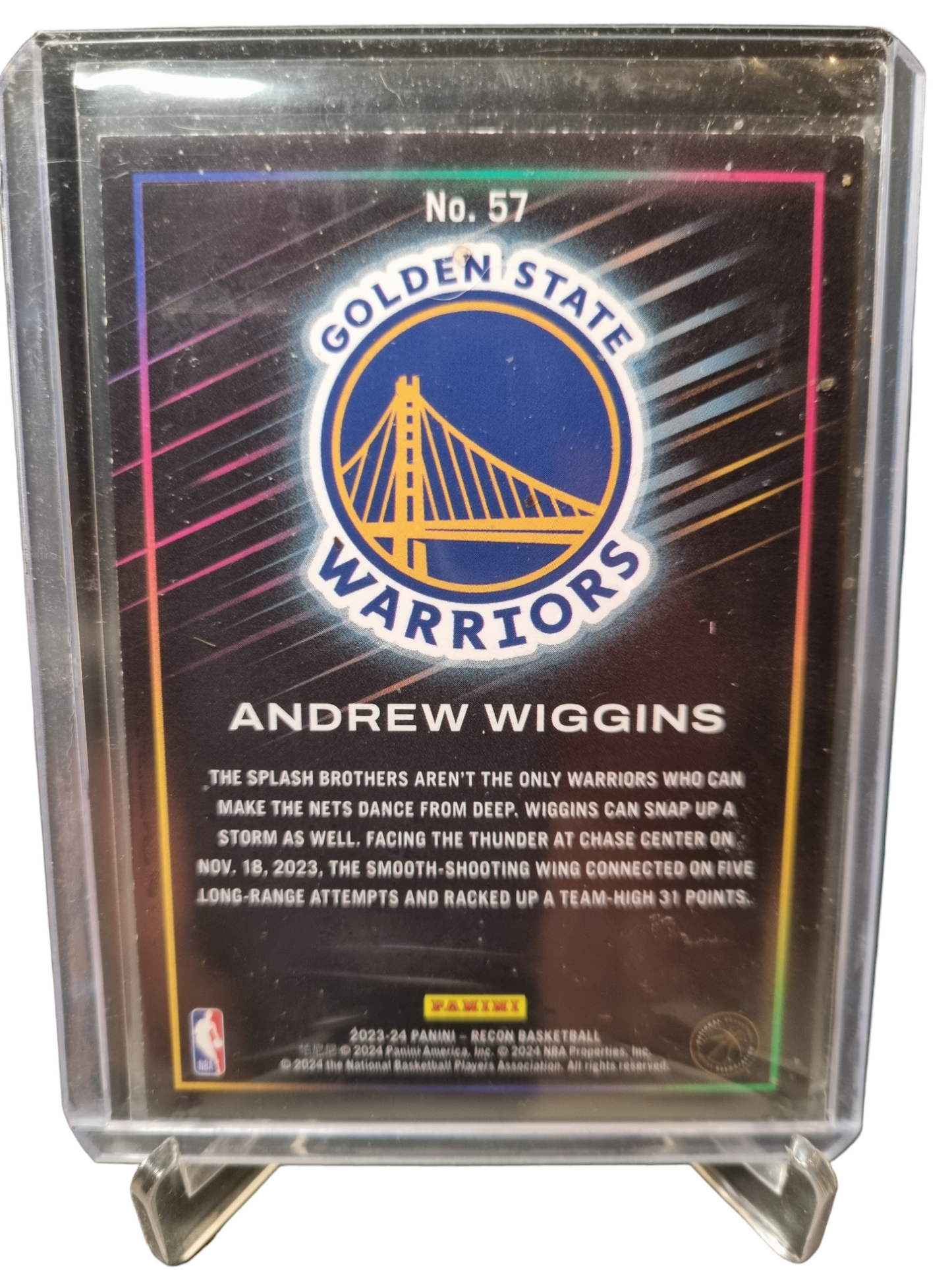 2023-24 Panini Recon #57 Andrew Wiggins Silver Holo