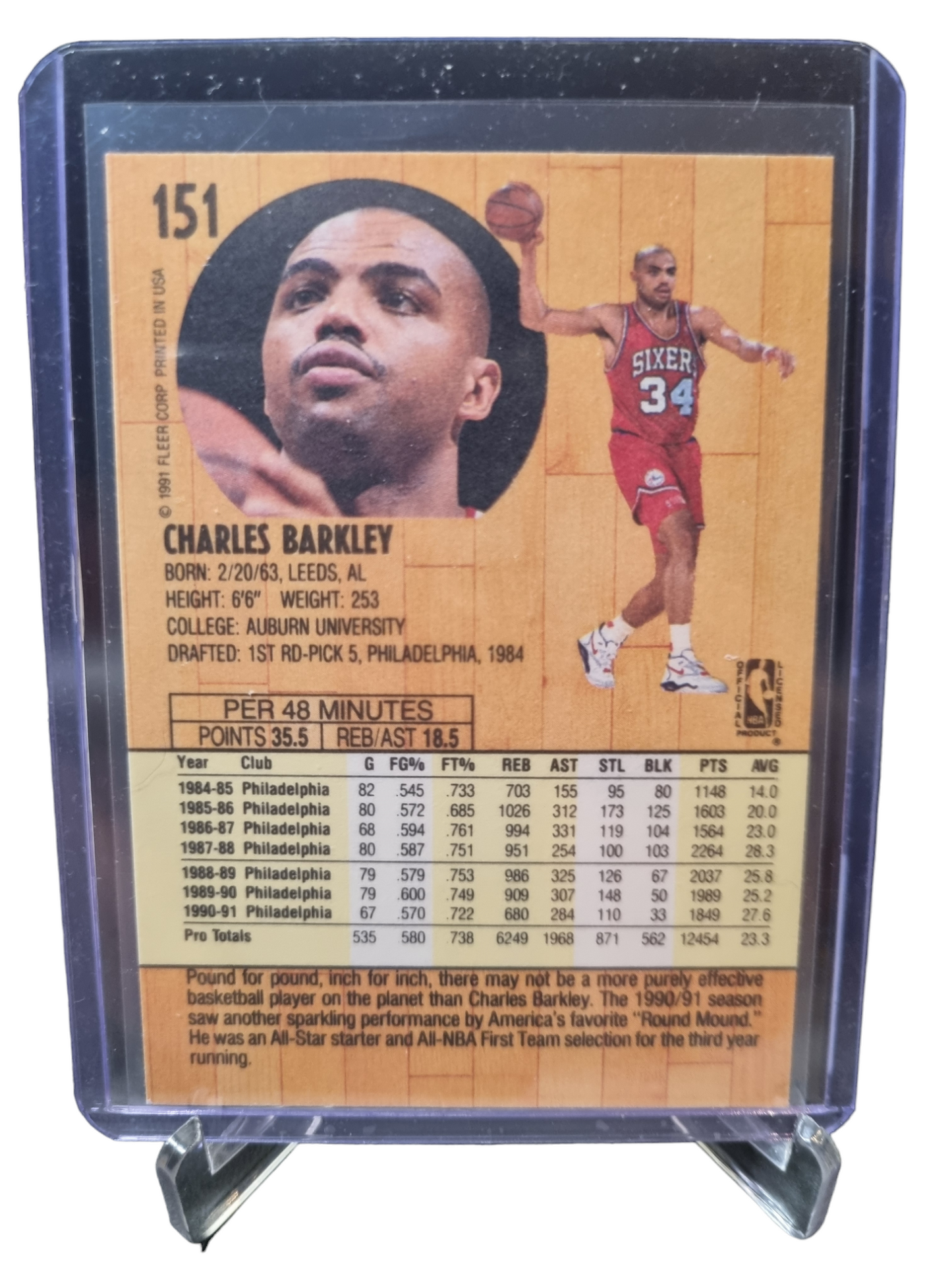 1991 Fleer #151 Charles Barkley