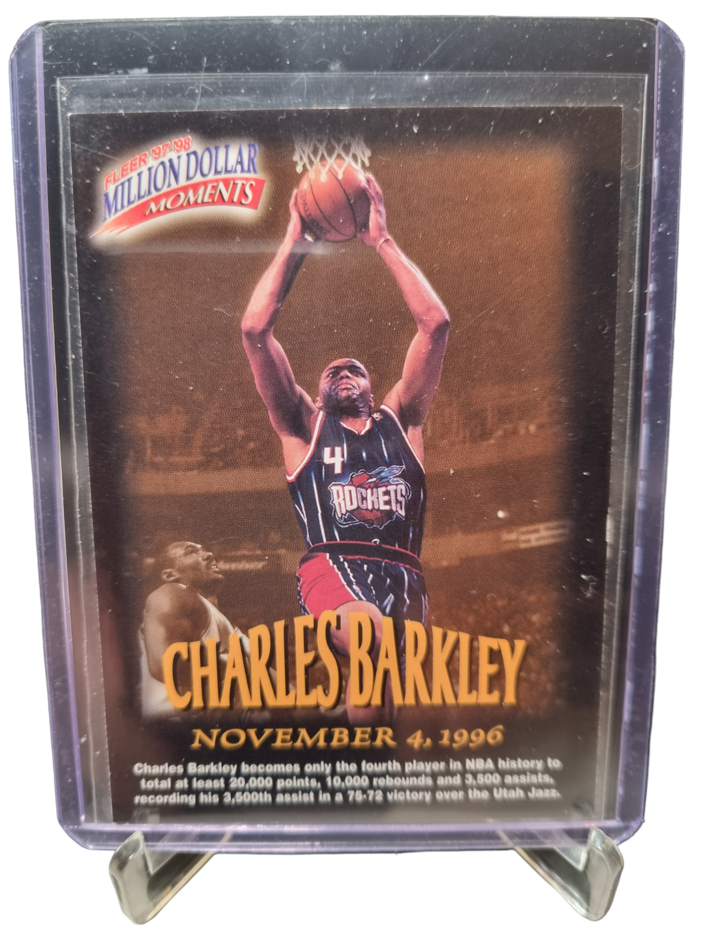 1997-98 Fleer #3 of 50 Charles Barkley Million Dollar Moments