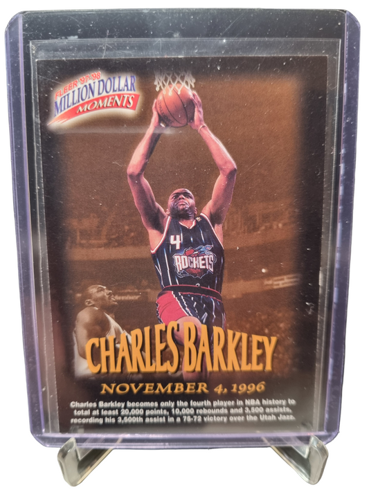 1997-98 Fleer #3 of 50 Charles Barkley Million Dollar Moments
