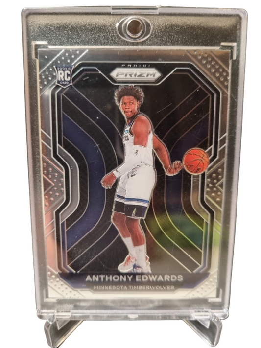 2020-21 Panini Prizm #258 Anthony Edwards Rookie Card