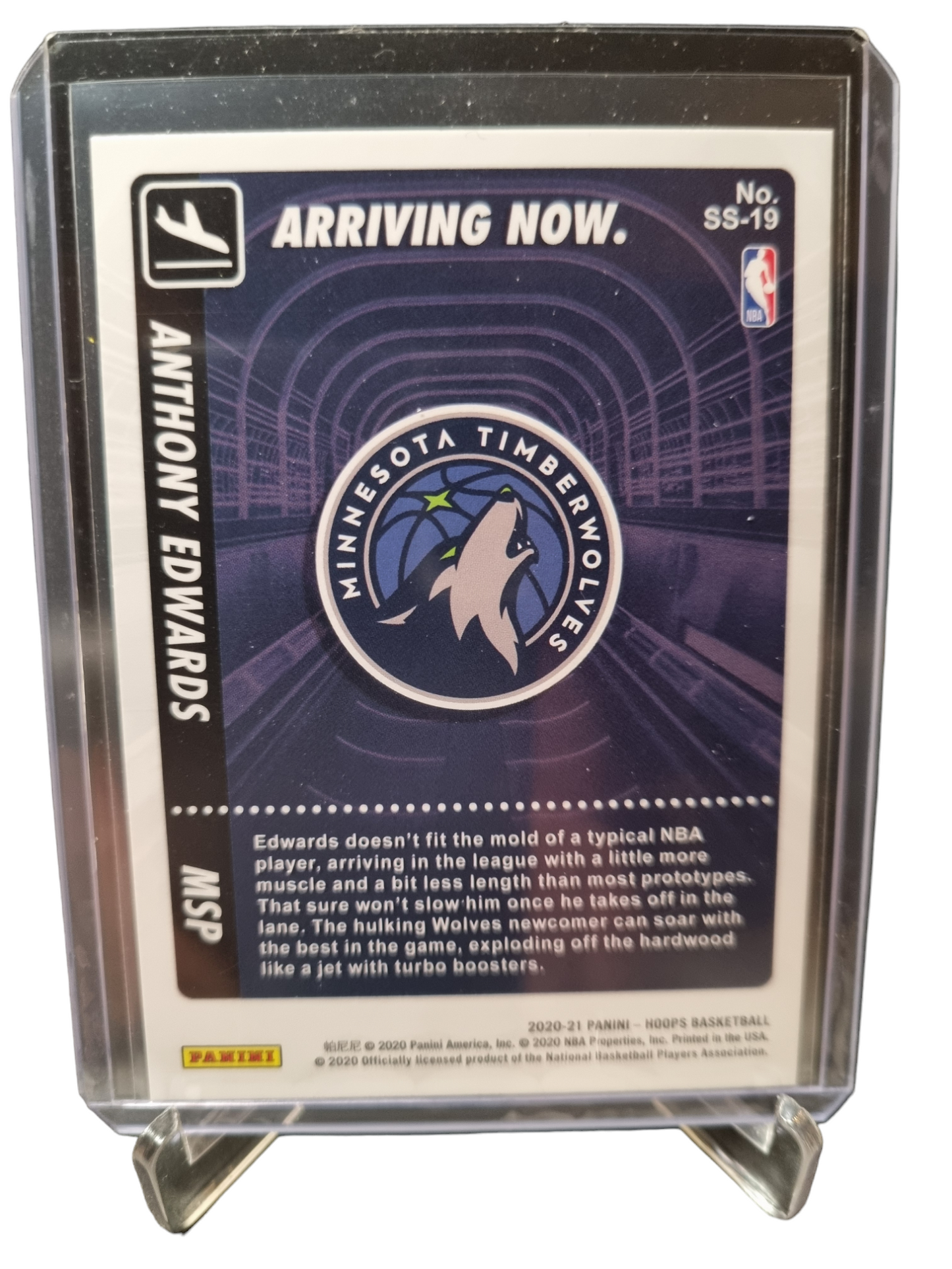 2020-21 Panini Hoops #SS-19 Anthony Edwards Rookie Card Arriving Now