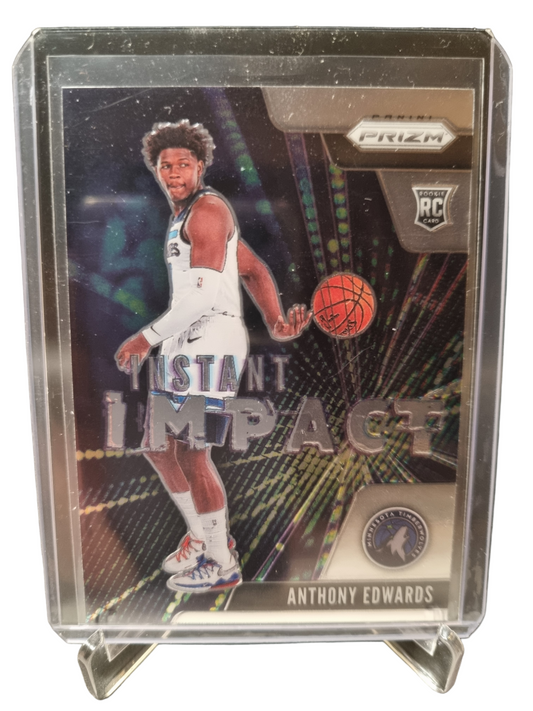 2020-21 Panini Prizm #1 Anthony Edwards Rookie Card Instant Impact