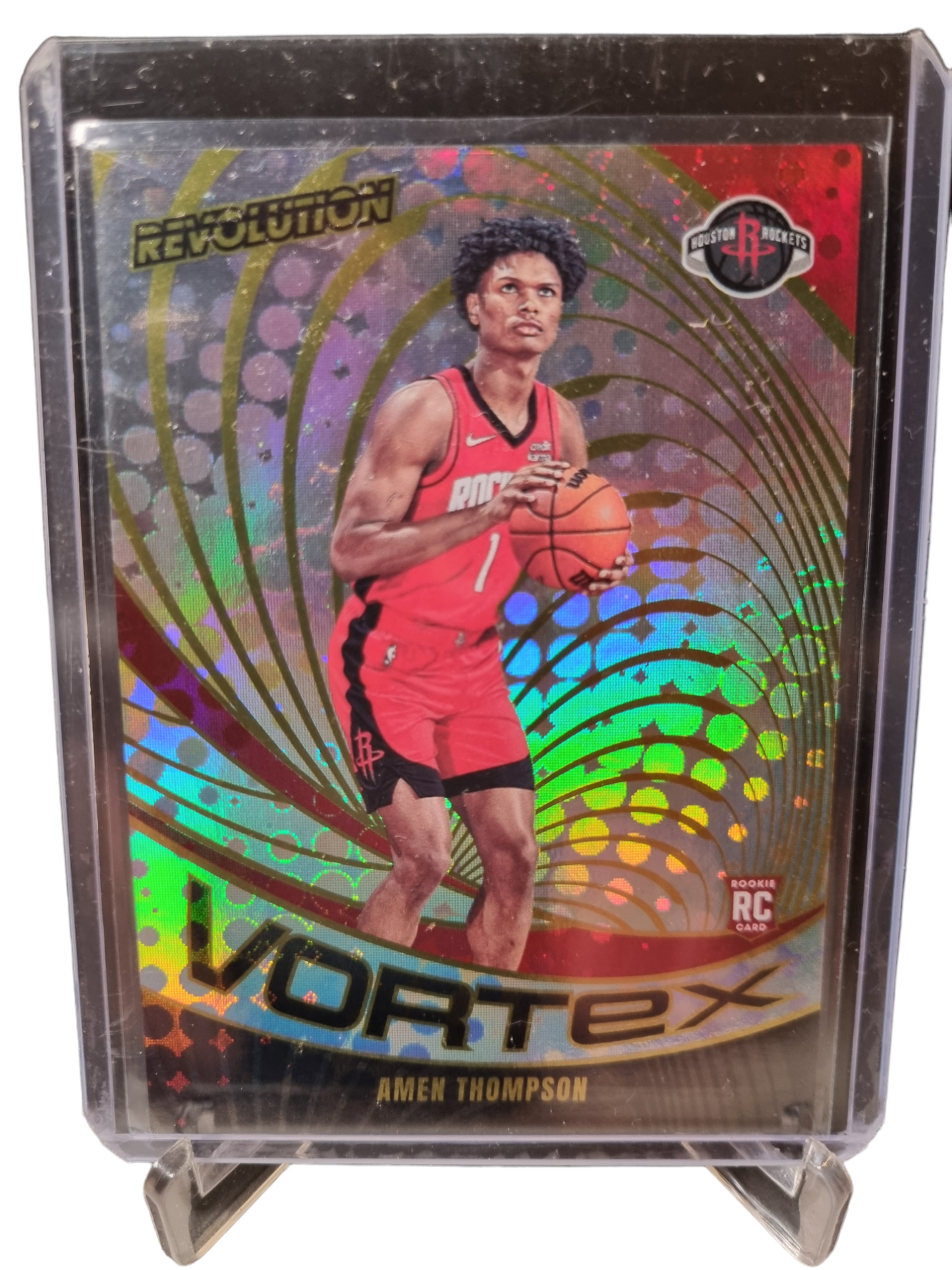 2023-24 Panini Revolution #14 Amen Thompson Rookie Card Vortex