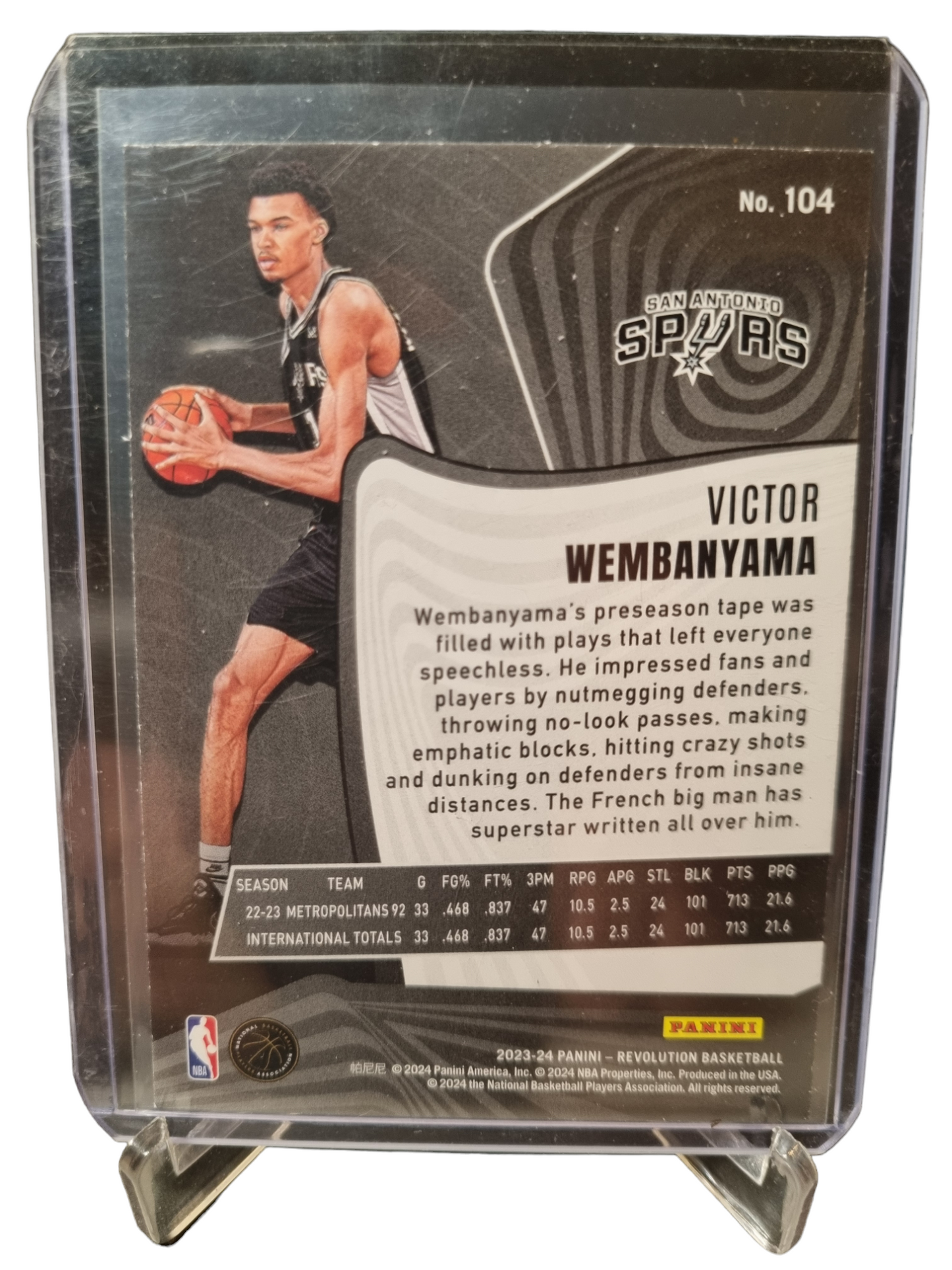 2023-24 Revolution #104 Victor Wembanyama Rookie Card