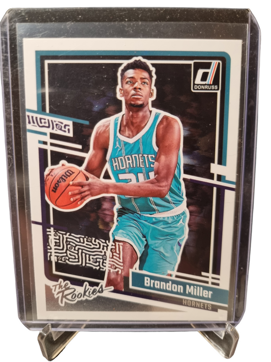 2023-24 Panini Donruss #3 Brandon Miller Rookie Card The Rookies