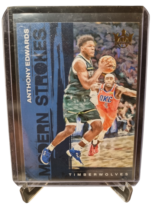 2023-24 Panini Court Kings #4 Anthony Edwards Modern Strokes