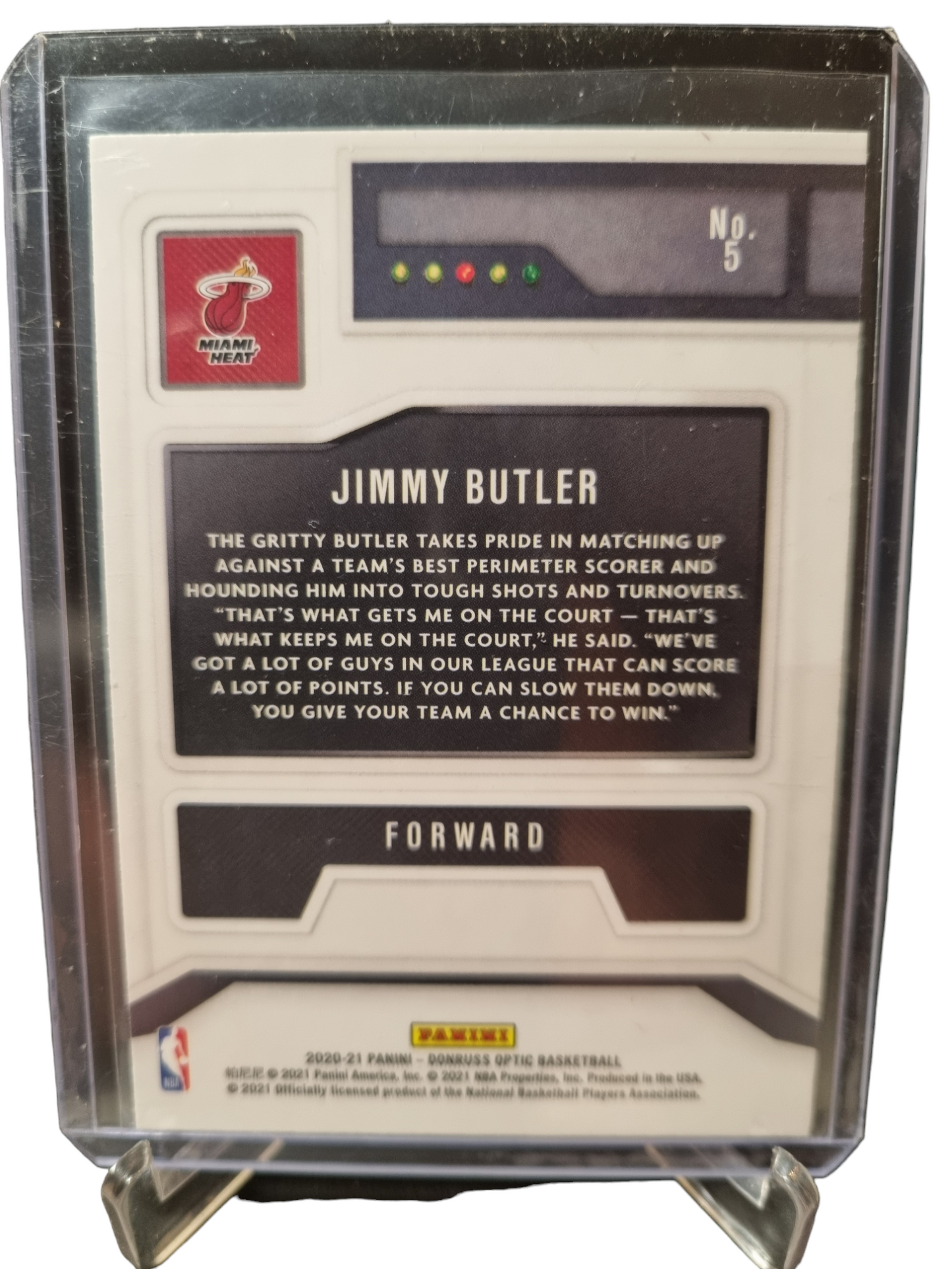 2020-21 Panini Donruss Optic #5 Jimmy Butler T-Minus 3 2 1