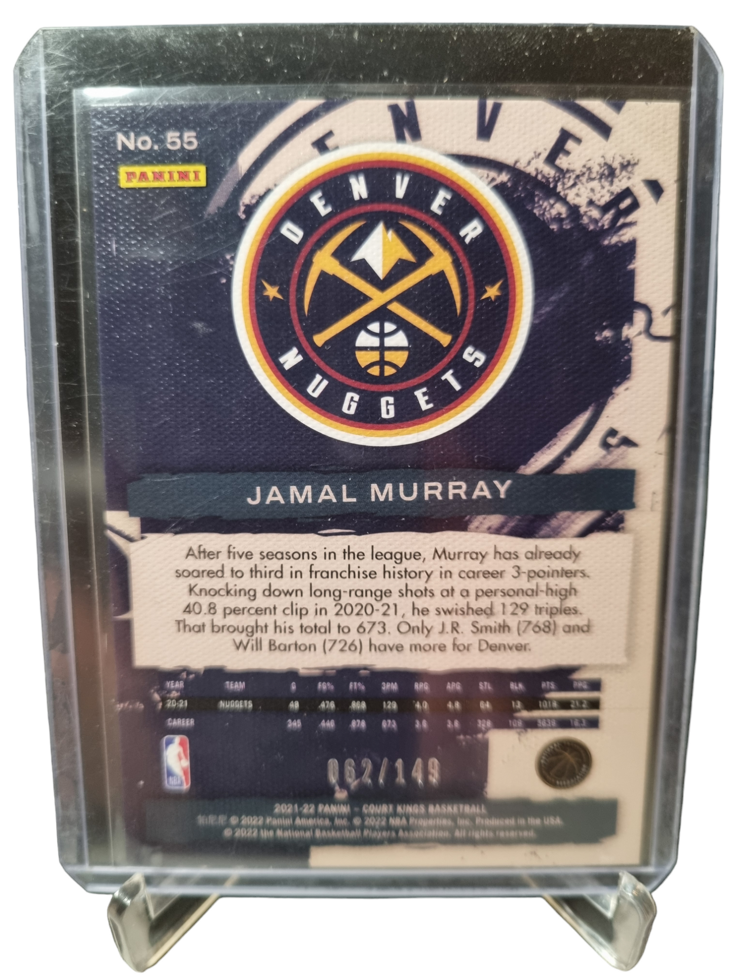 2021-22 Panini Court Kings #55 Jamal Murray 062/149