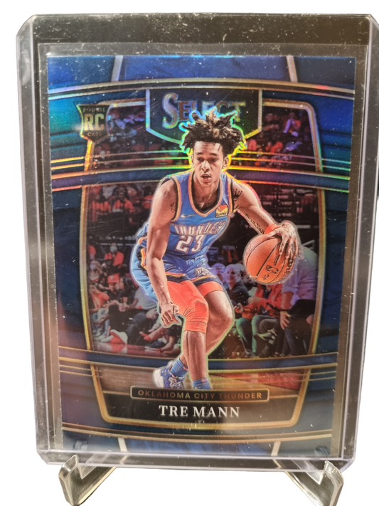 2021-22 Panini Select XR #36 Tre Mann Rookie Card Blue Prizm