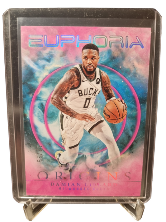 2023-24 Panini Origins #13 Damian Lillard Euphoria Pink 57/99