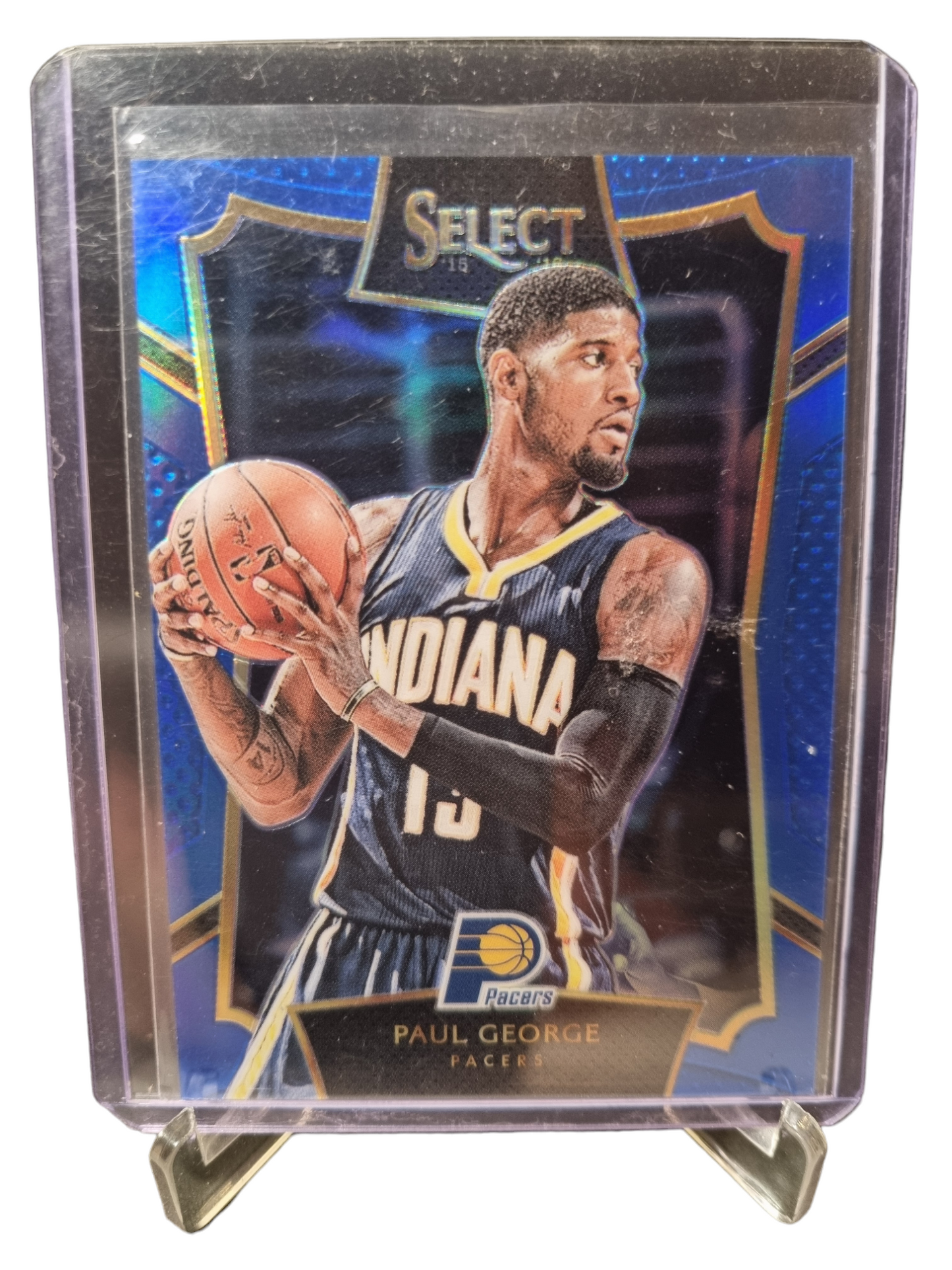 2015-16 Panini Select #98 Paul George Blue Prizm 122/249 - 2nd Year Card