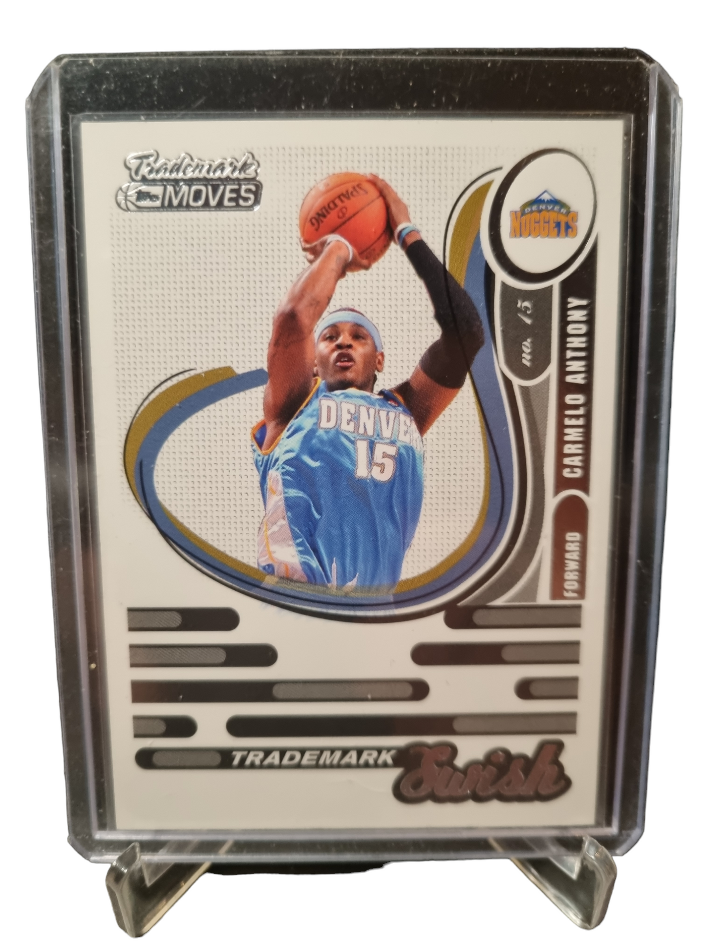 2007 Topps #TSW-10 Carmelo Anthony Trademark Moves Swish