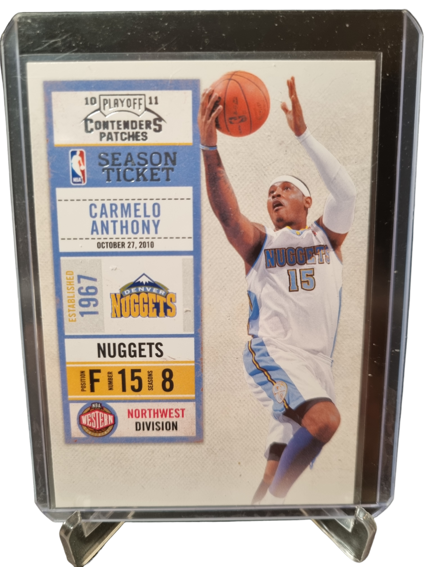 2011 Panini Contenders #17 Carmelo Anthony Season Ticket