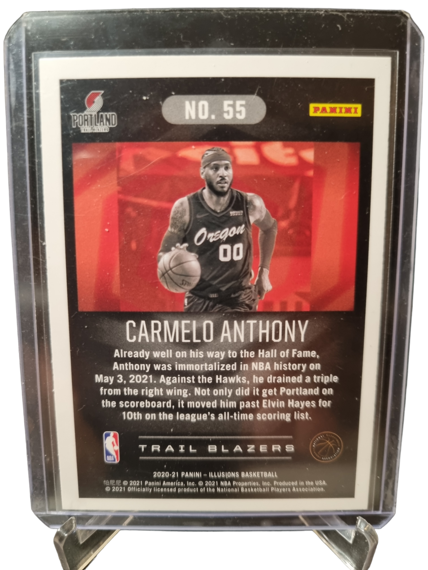 2020-21 Panini Illusions #55 Carmelo Anthony