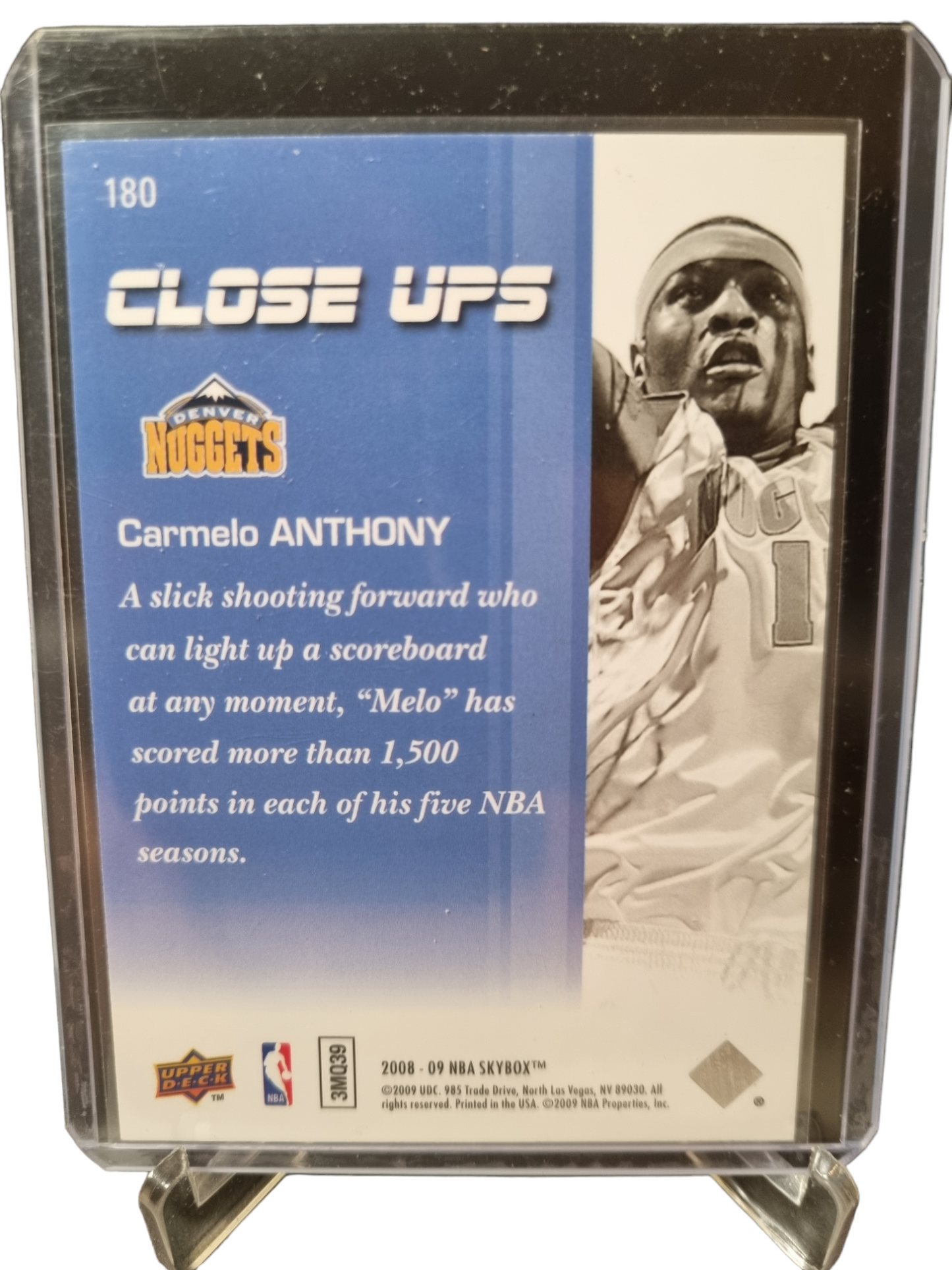 2008-09 Skybox #180 Carmelo Anthony Close Ups