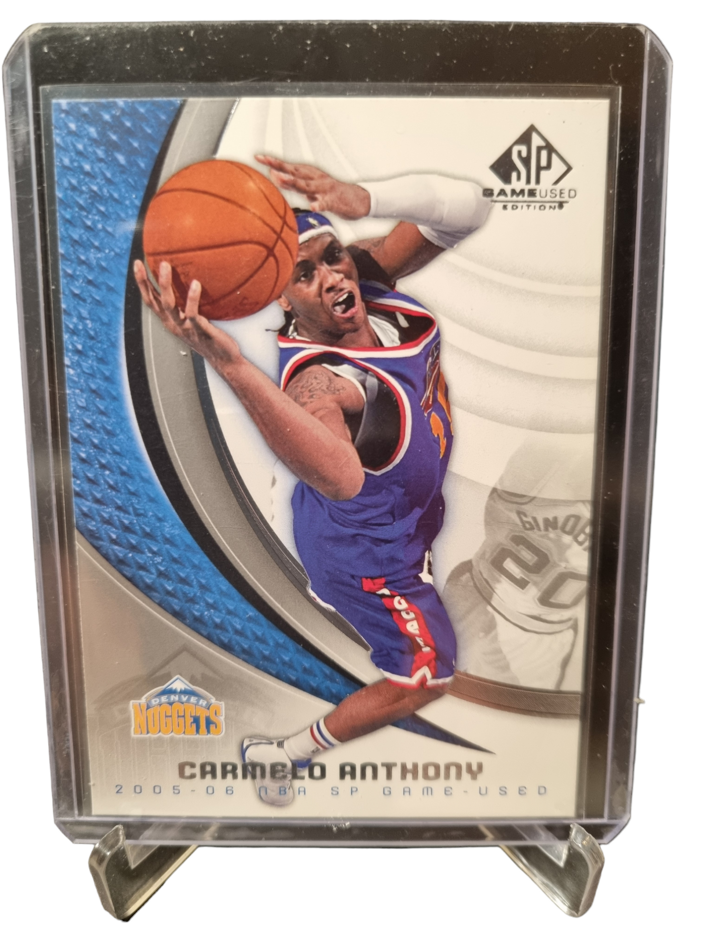 2005 Upper Deck #25 Carmelo Anthony SP Game Used Edition