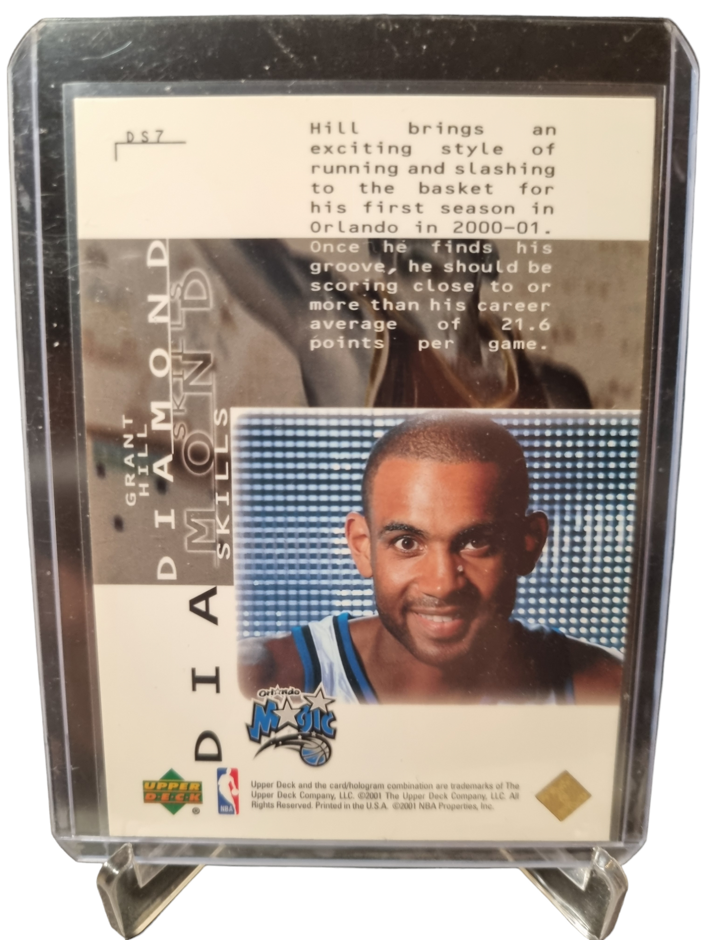 2001 Upper Deck #DS7 Grant Hill Black Diamond