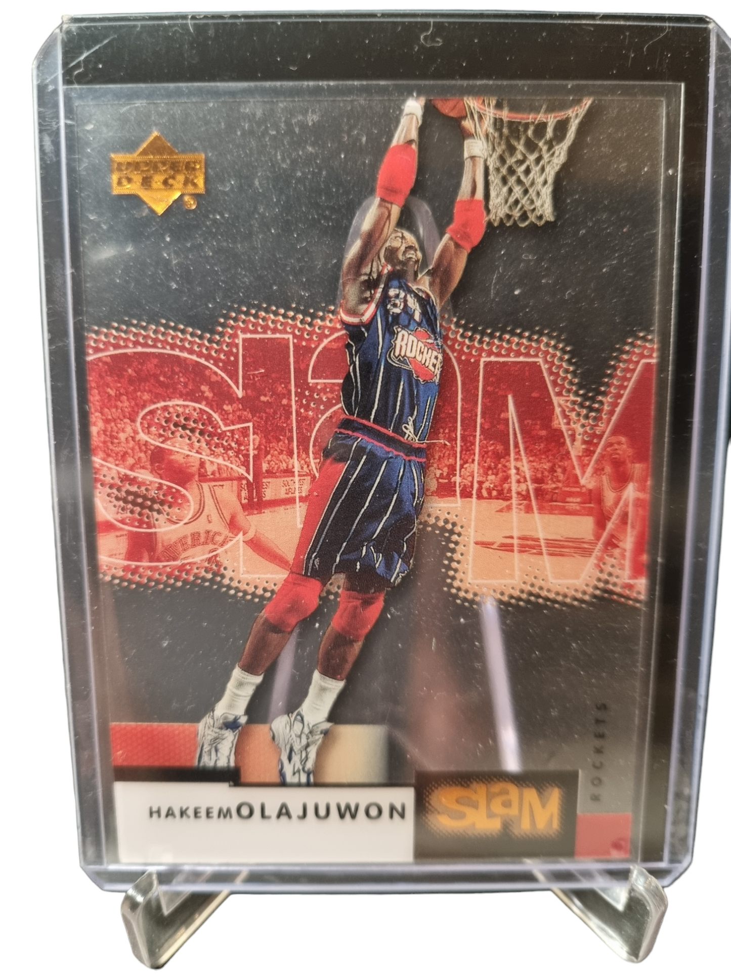 2000 Upper Deck #21 Hakeem Olajuwon Slam Acetate