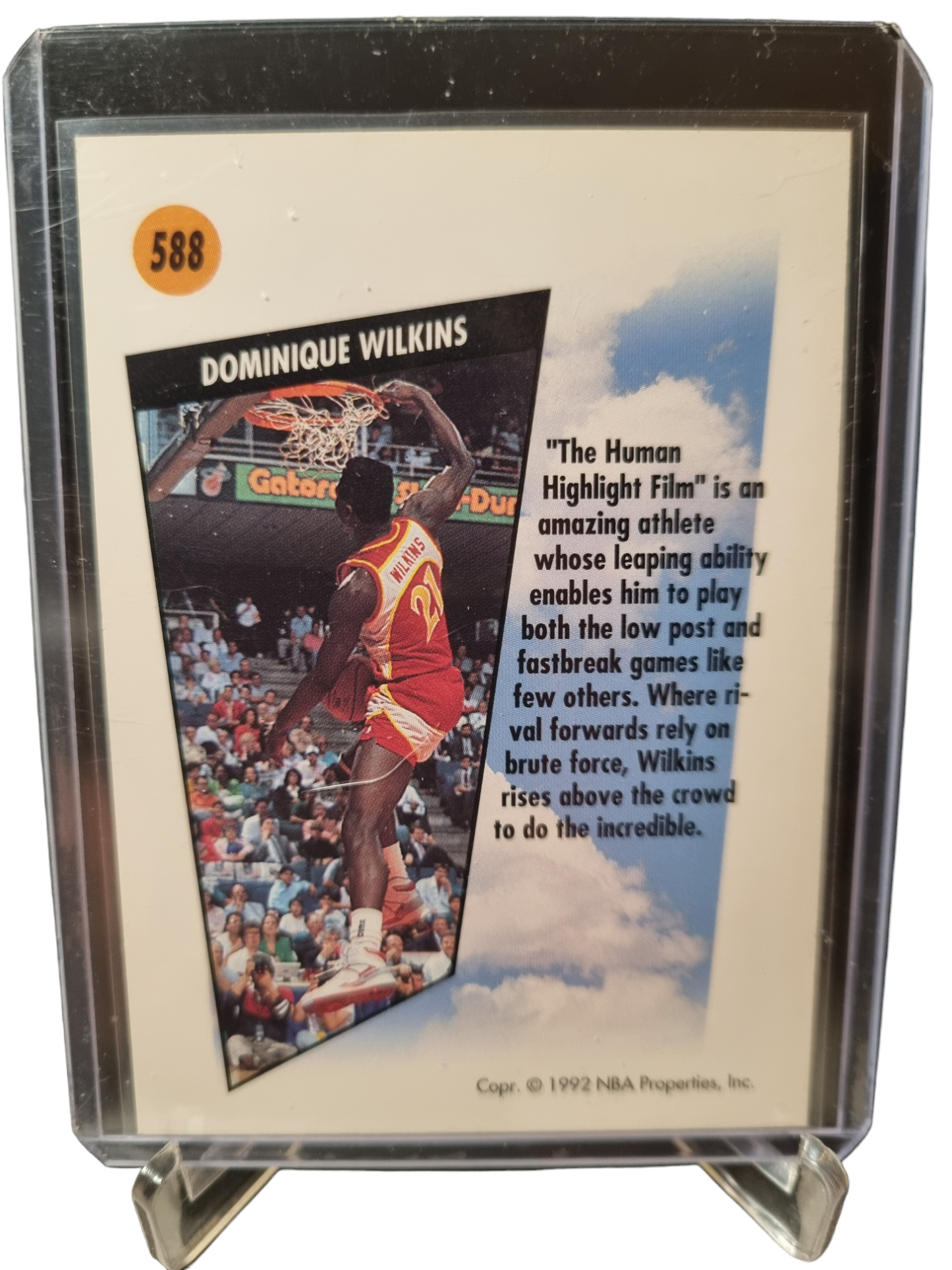 1991 Skybox #588 Dominique Wilkins Sky Master