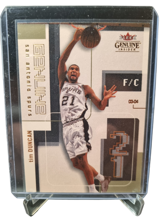 2003-04 Fleer #25 Tim Duncan Fleer Insider