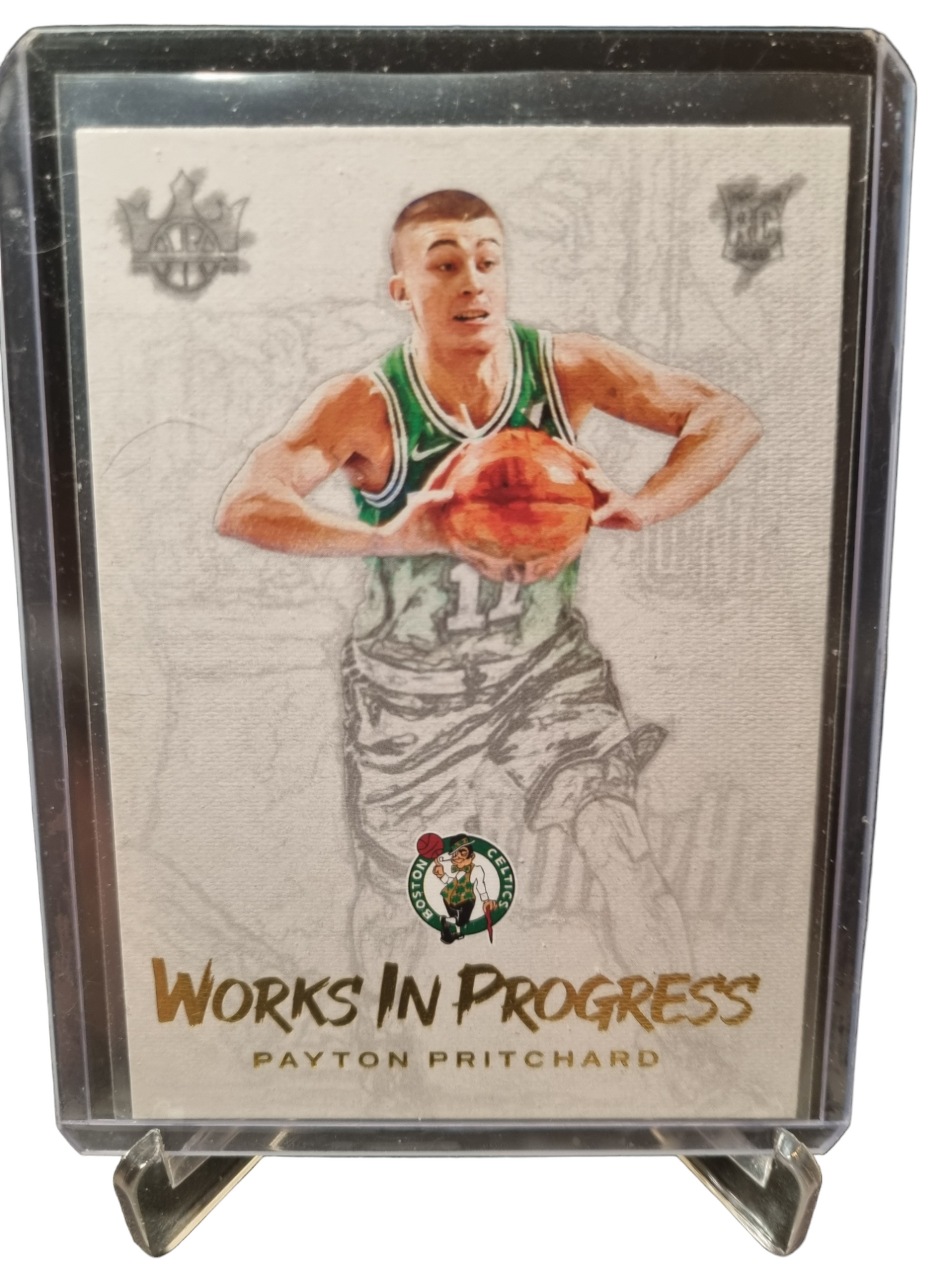 2020-21 Panini Court Kings #16 Payton Pritchard Rookie Card Works In Progress