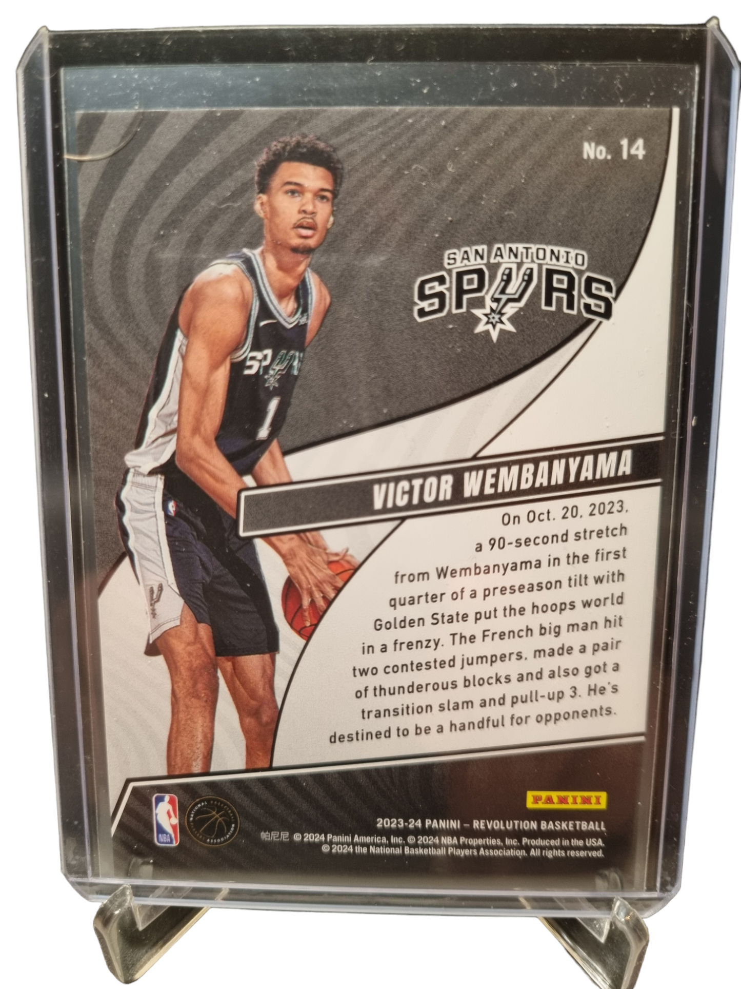 2023-24 Revolution #14 Victor Wembanyama Rookie Card Rookie Revolution