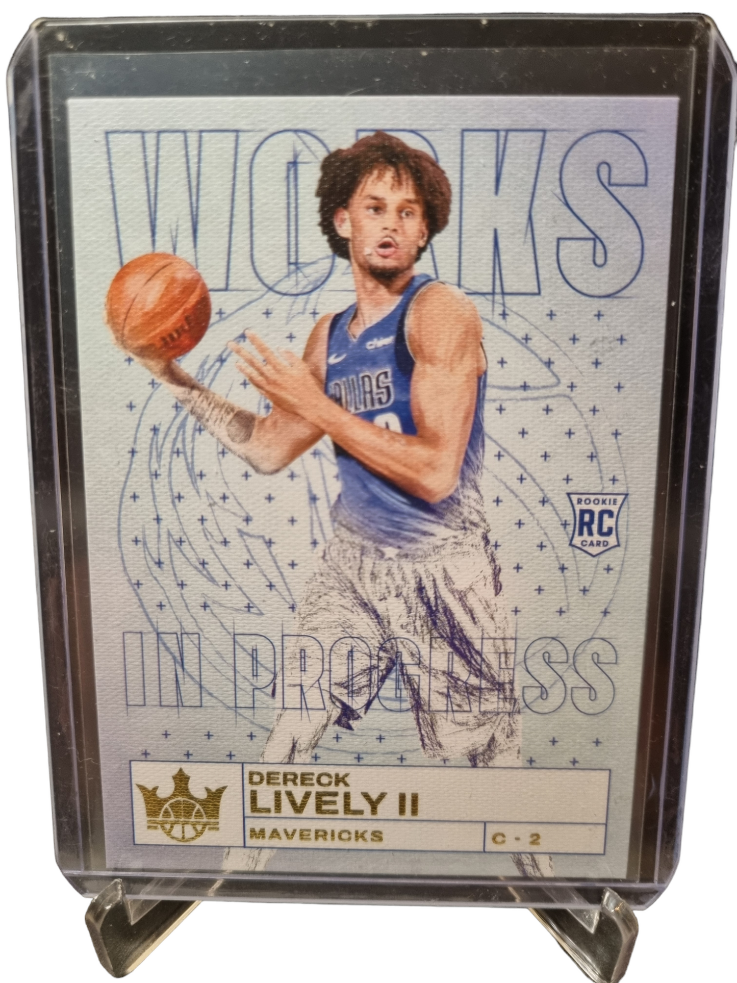 2023-24 Panini Court Kings #30 Dereck Lively II Rookie Card Works In Progress