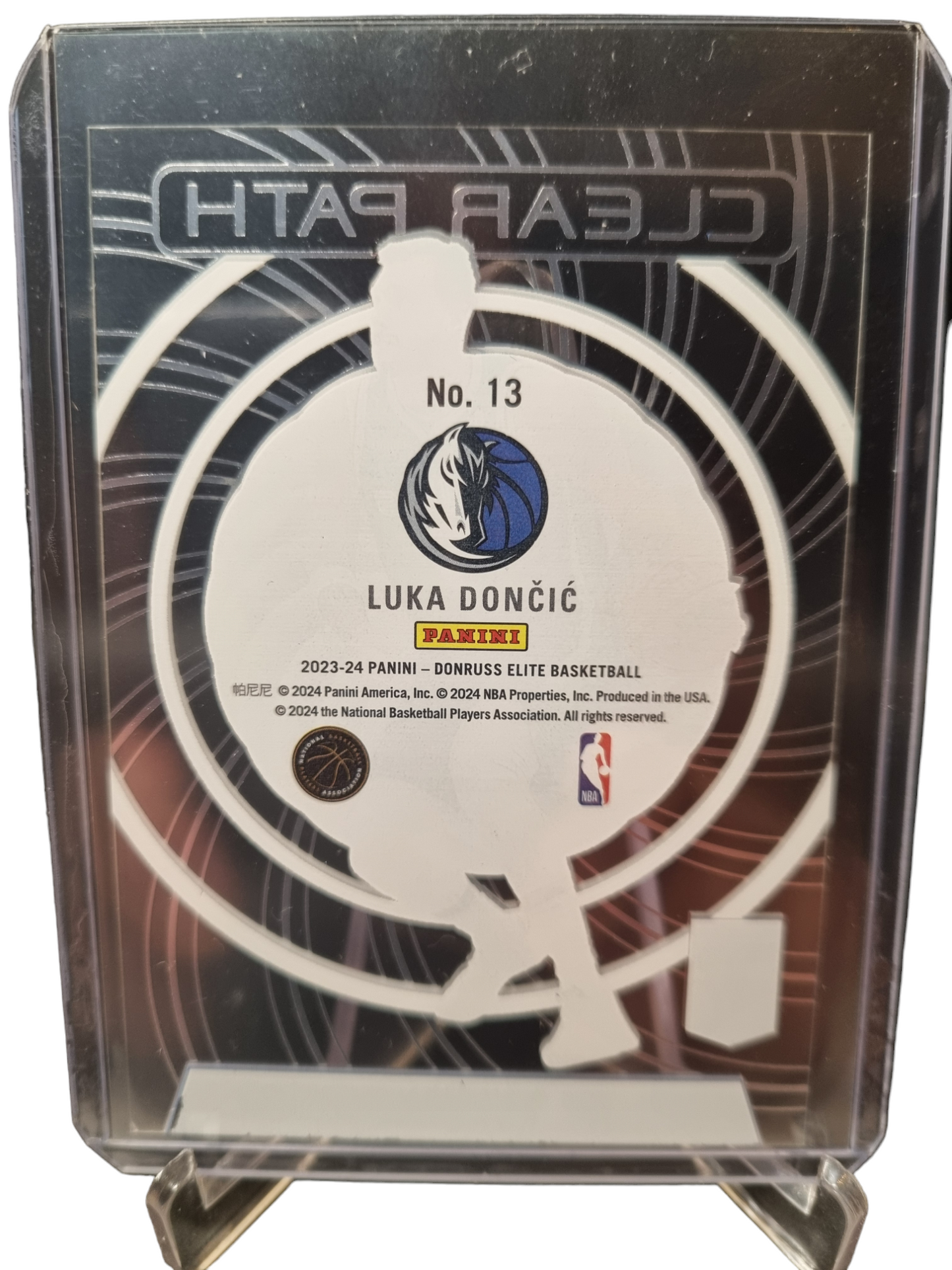 2023-24 Panini Donruss Elite #13 Luka Doncic Clear Path Acetate