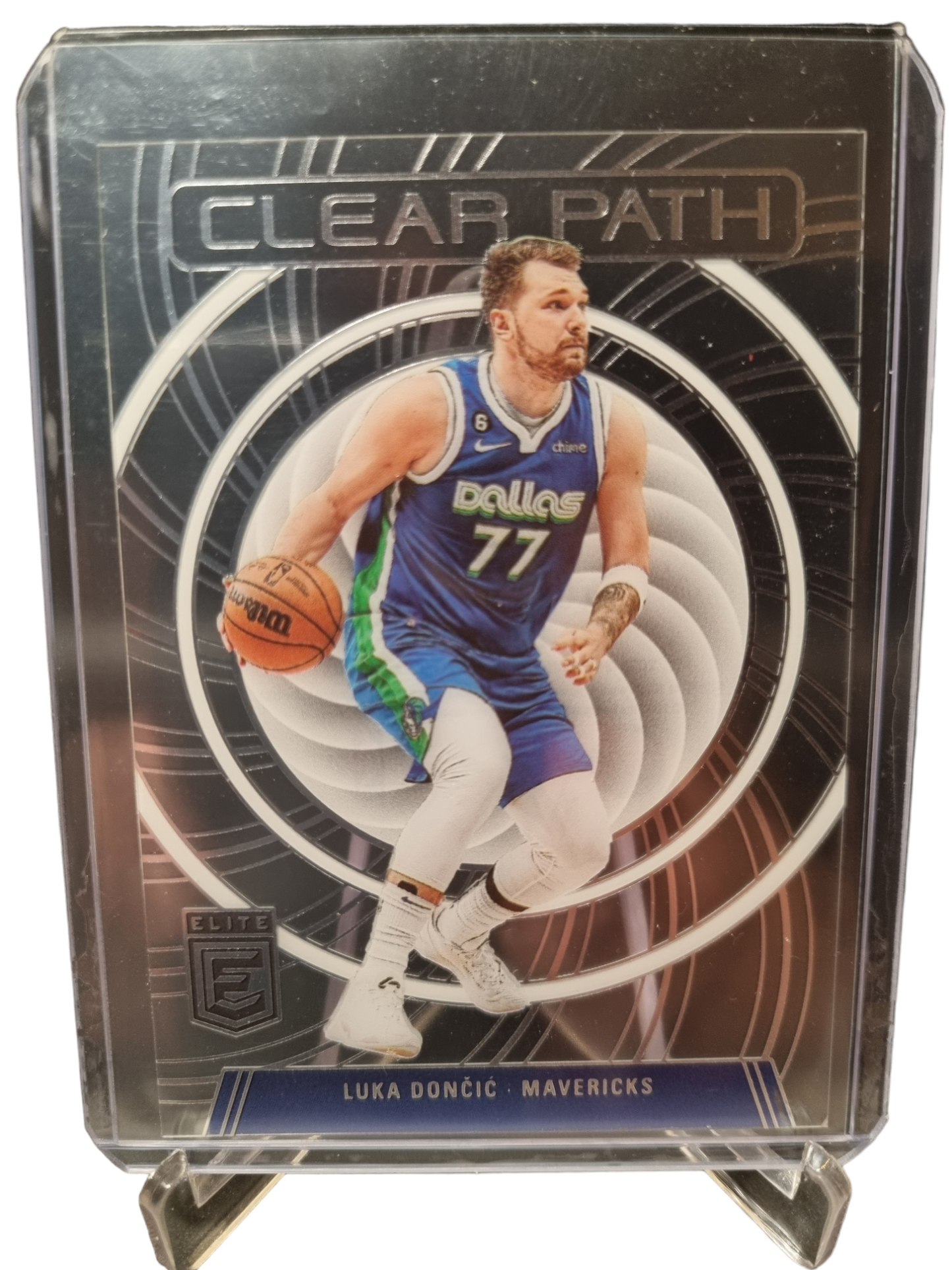 2023-24 Panini Donruss Elite #13 Luka Doncic Clear Path Acetate