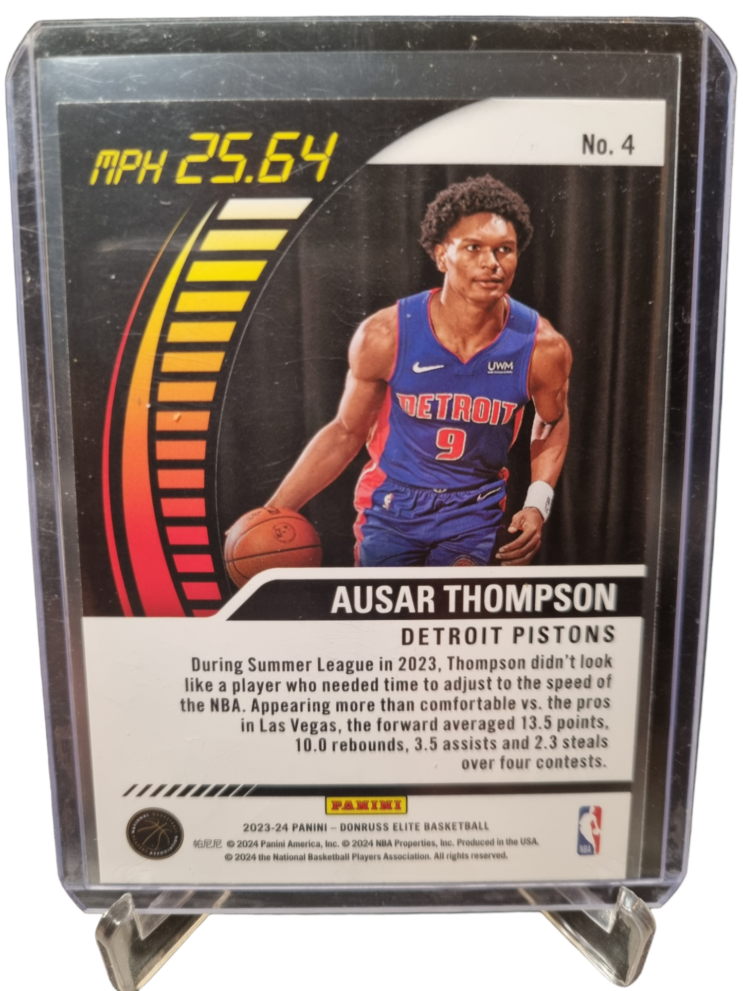 2023-24 Panini Donruss Elite #4 Ausar Thompson Rookie Card Full Throttle