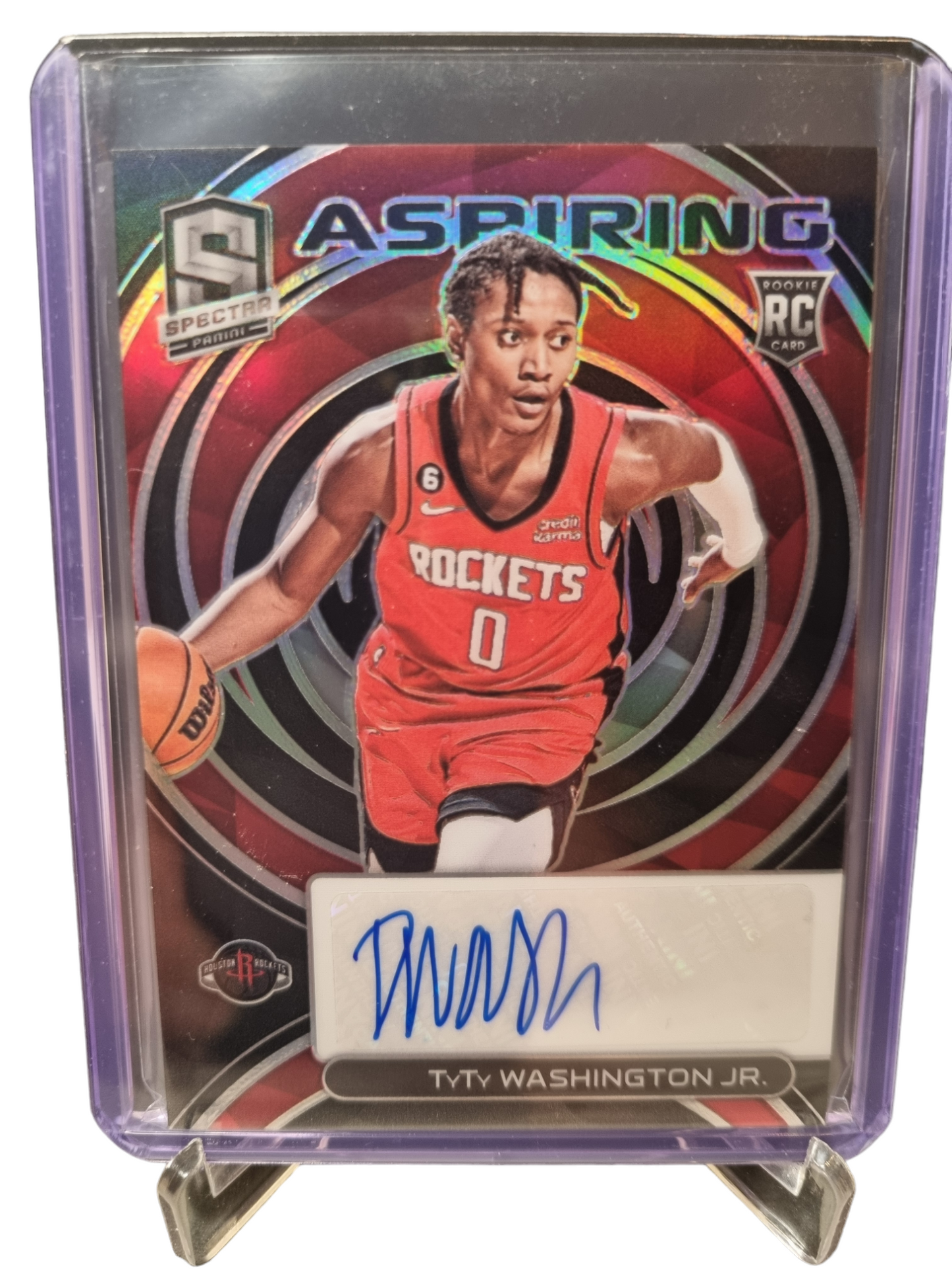 2022-23 Panini Spectra #AA-TYW TyTy Washington JR Rookie Card Aspiring Autograph 01/99