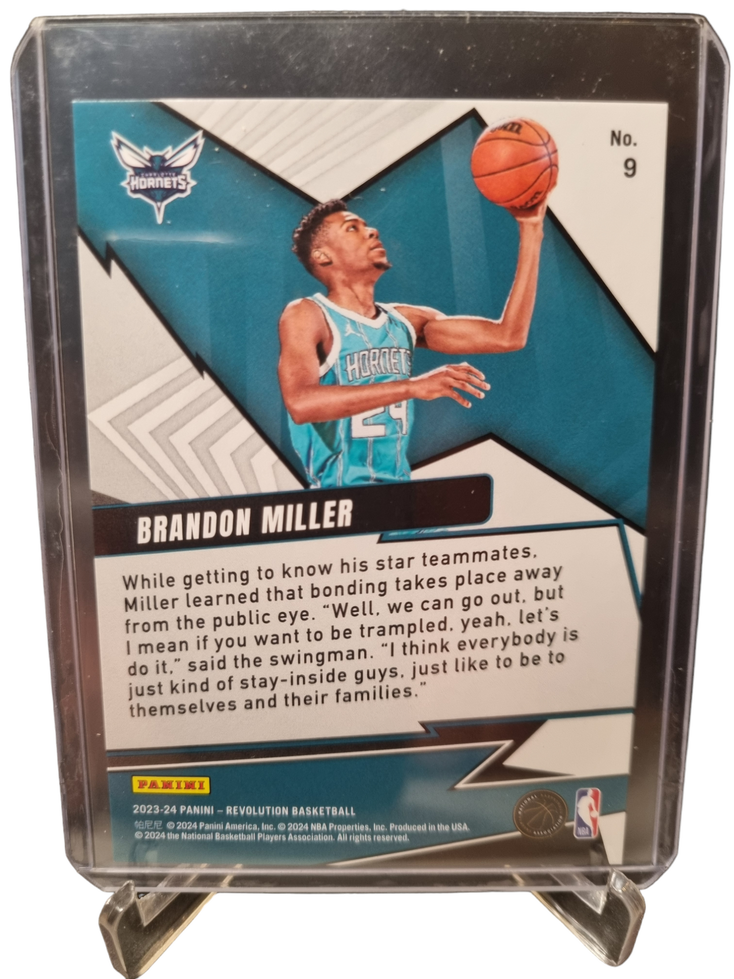 2023-24 Panini Revolution #9 Brandon Miller Rookie Card Shockwave