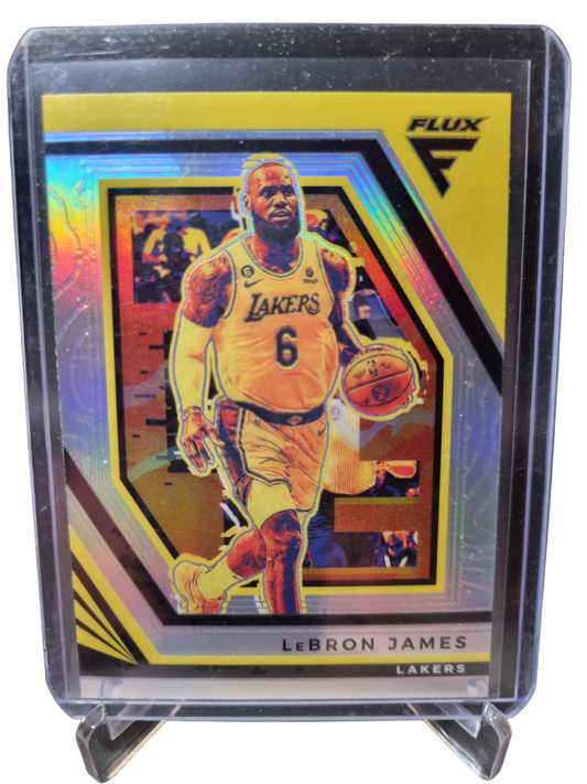 2022-23 Panini Flux #101 Lebron James Silver Prizm