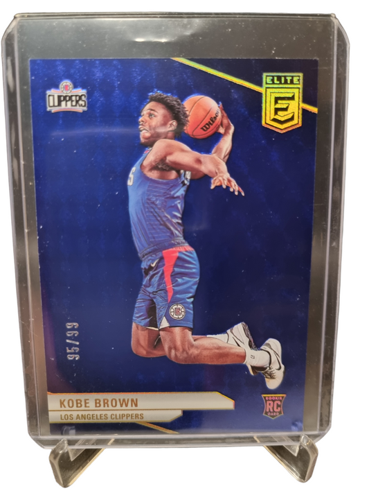 2023-24 Panini Donruss Elite #224 Kobe Brown Rookie Card Elite Blue 95/99