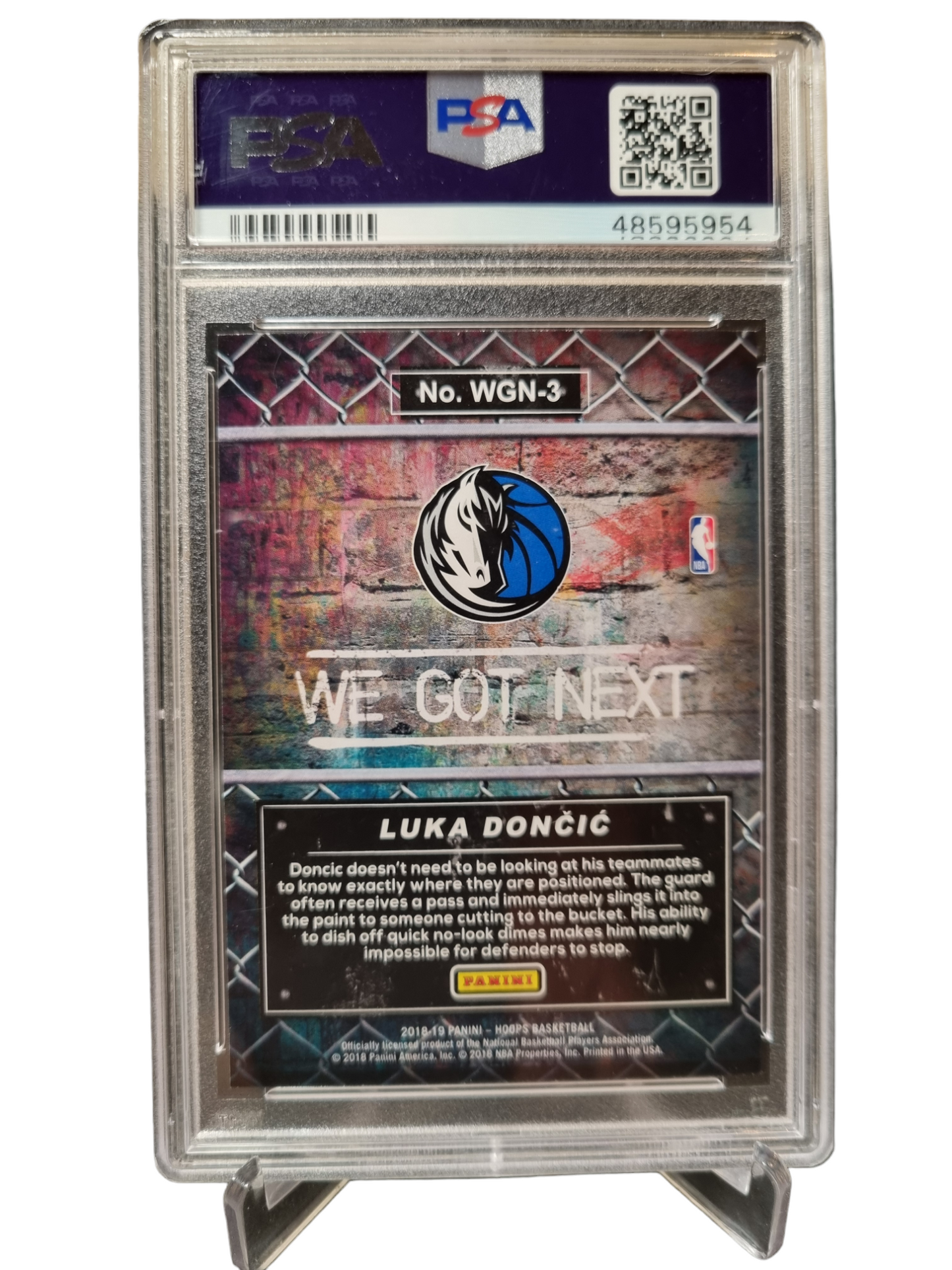 2018-19 Panini Hoops #WGN-3 Luka Doncic Rookie Card We Got Next Gem Mint PSA10