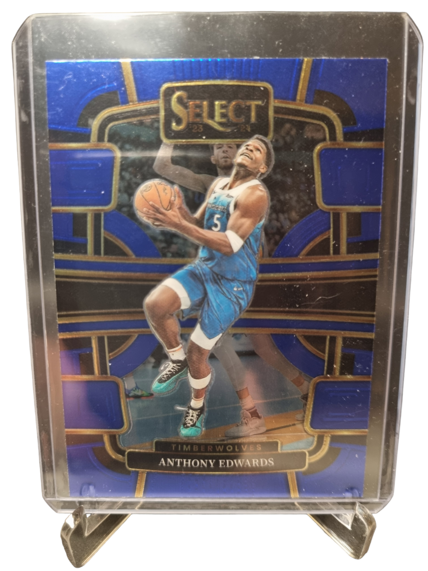 2023-24 Panini Select #37 Anthony Edwards Concourse Blue