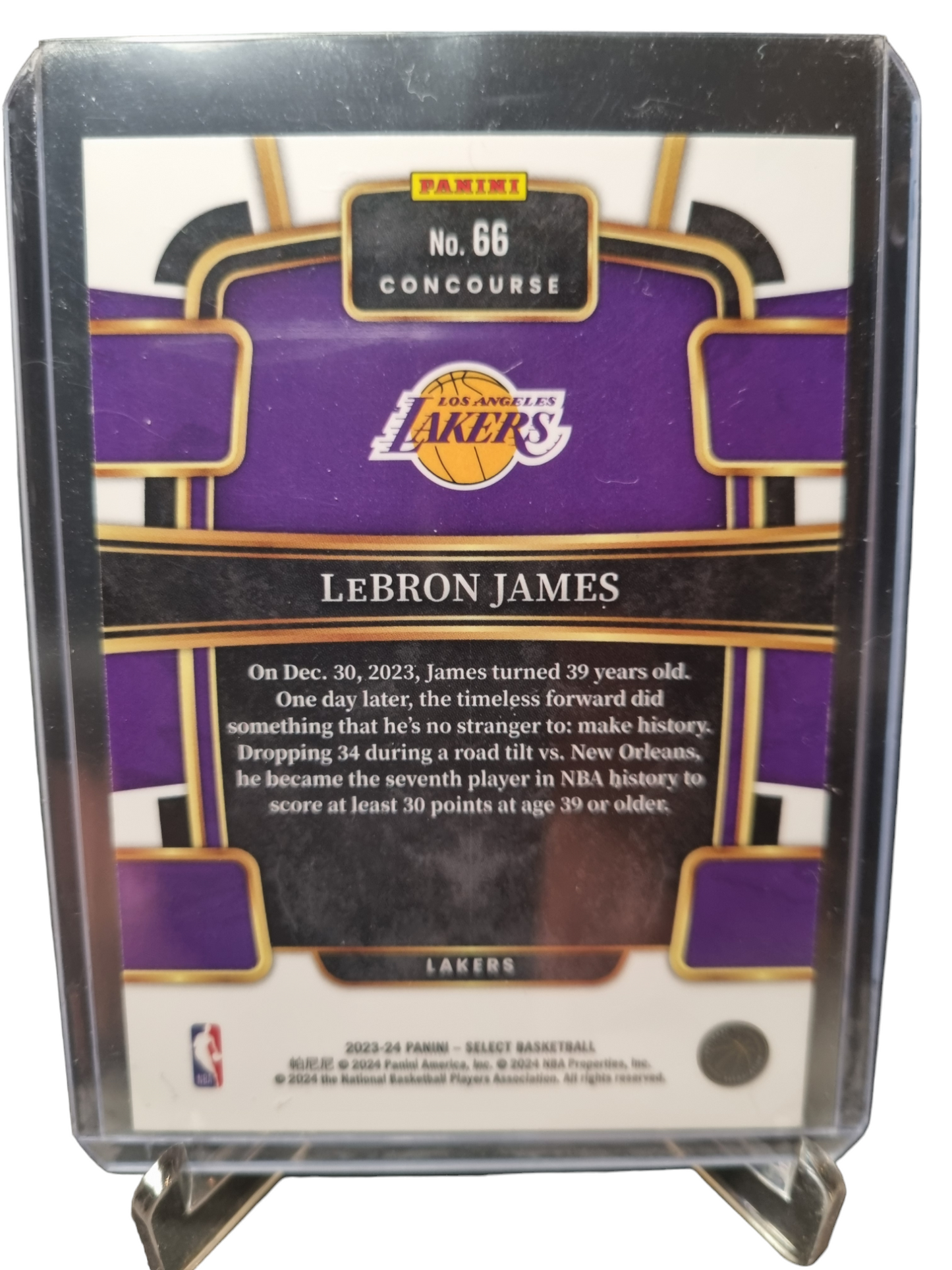 2023-24 Panini Select #66 Lebron James Concourse