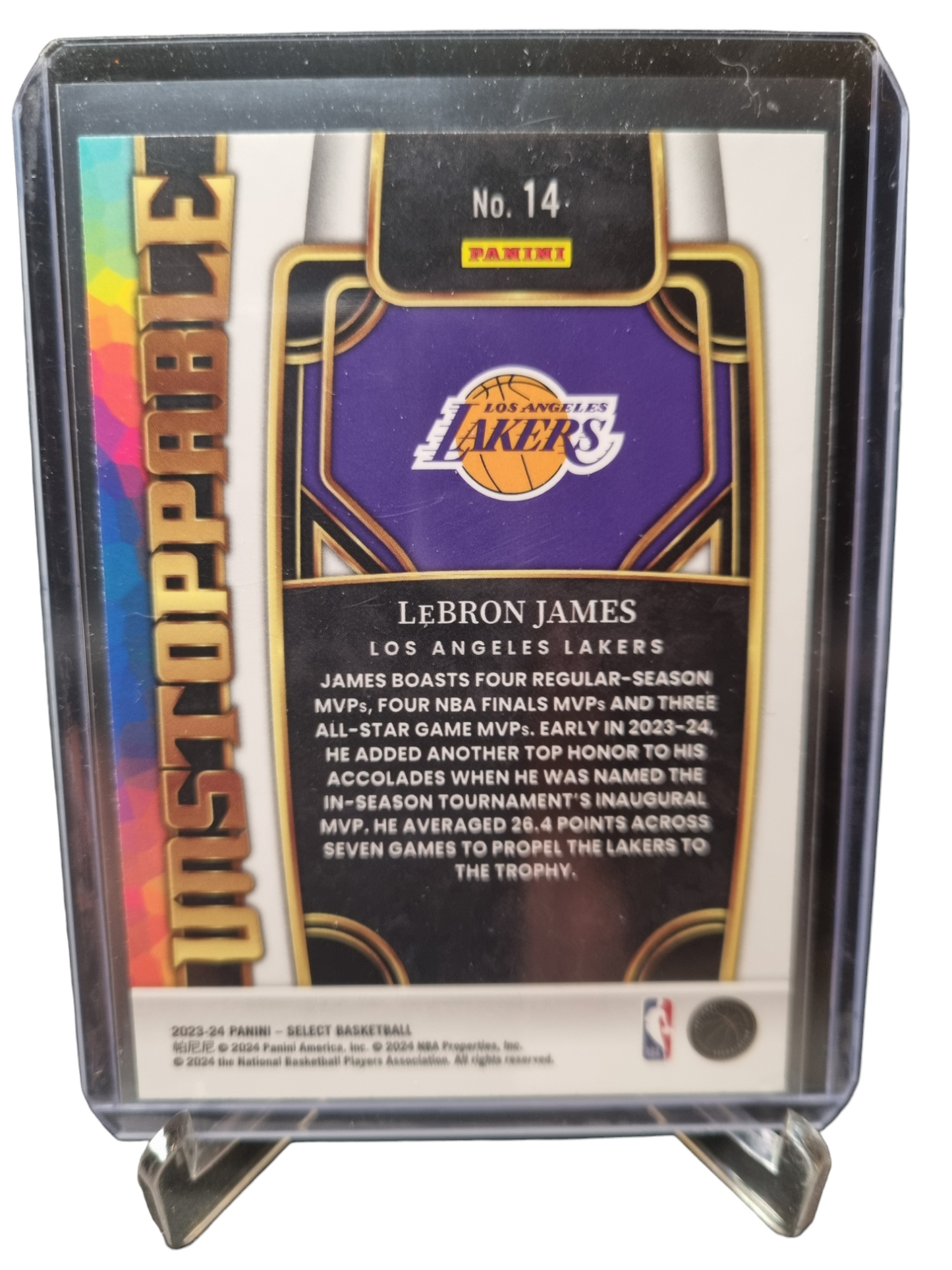 2023-24 Panini Select #14 Lebron James Unstoppable