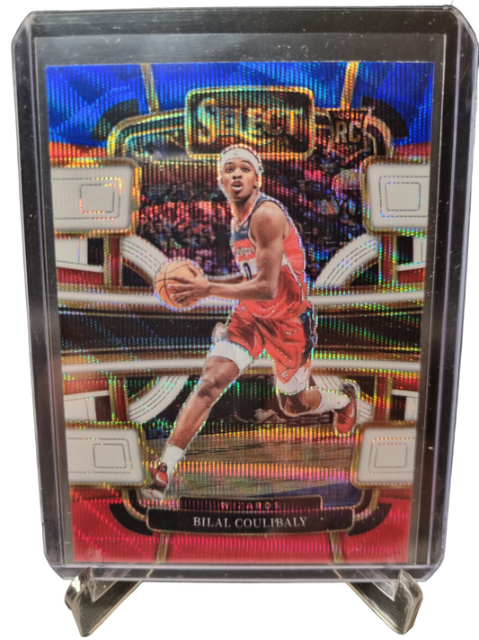 2023-24 Panini Select #97 Bilal Coulibaly Rookie Card Tri Color Wave Prizm