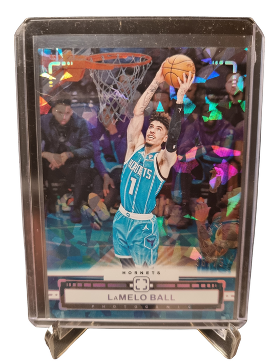 2023-24 Panini Photogenic #66 Lamelo Ball Cracked Ice Holo 38/75