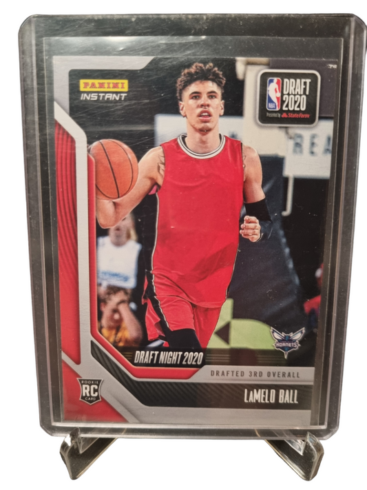 2020-21 Panini Instant #DN18 Lamelo Ball Rookie Card Draft Night 2020 0001/3073