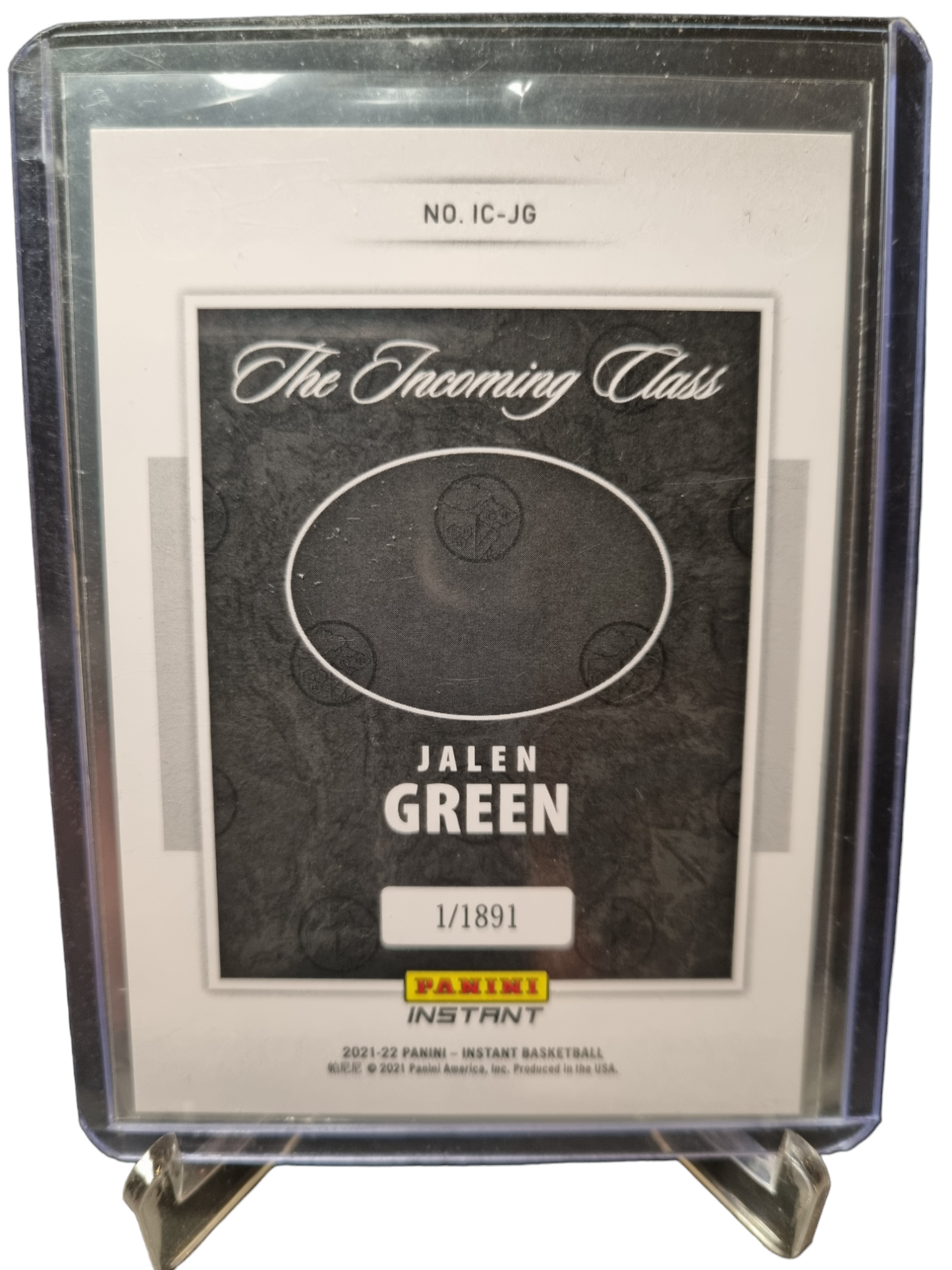 2021-22 Panini Instant #IC-JG Jalen Green Rookie Card The Incoming Class 0001/1891