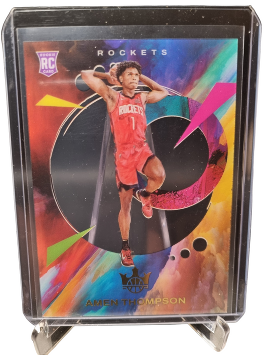 2023-24 Court Kings #24 Amen Thompson Rookie Card Acetate