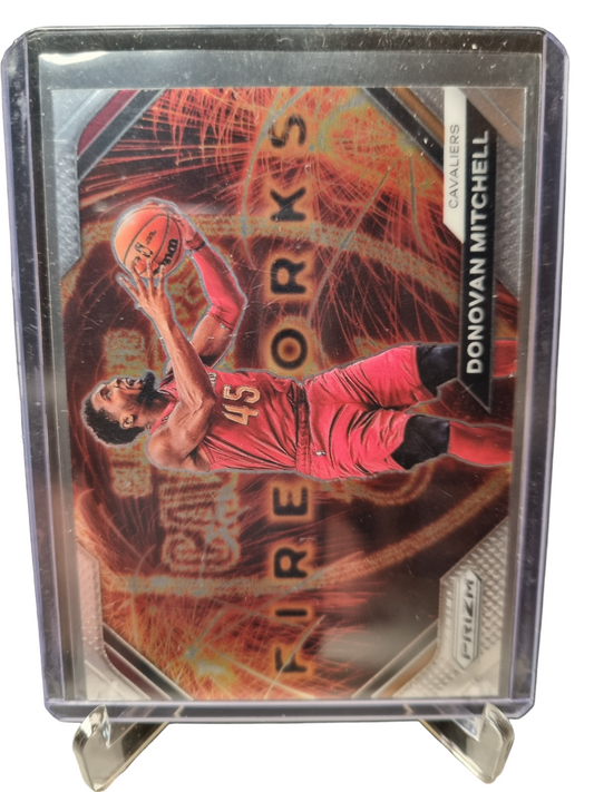 2023-24 Panini Prizm #18 Donovan Mitchell Fireworks