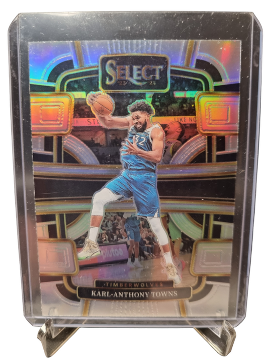 2023-24 Panini Select #5 Karl-Anthony Towns Concourse Silver Prizm