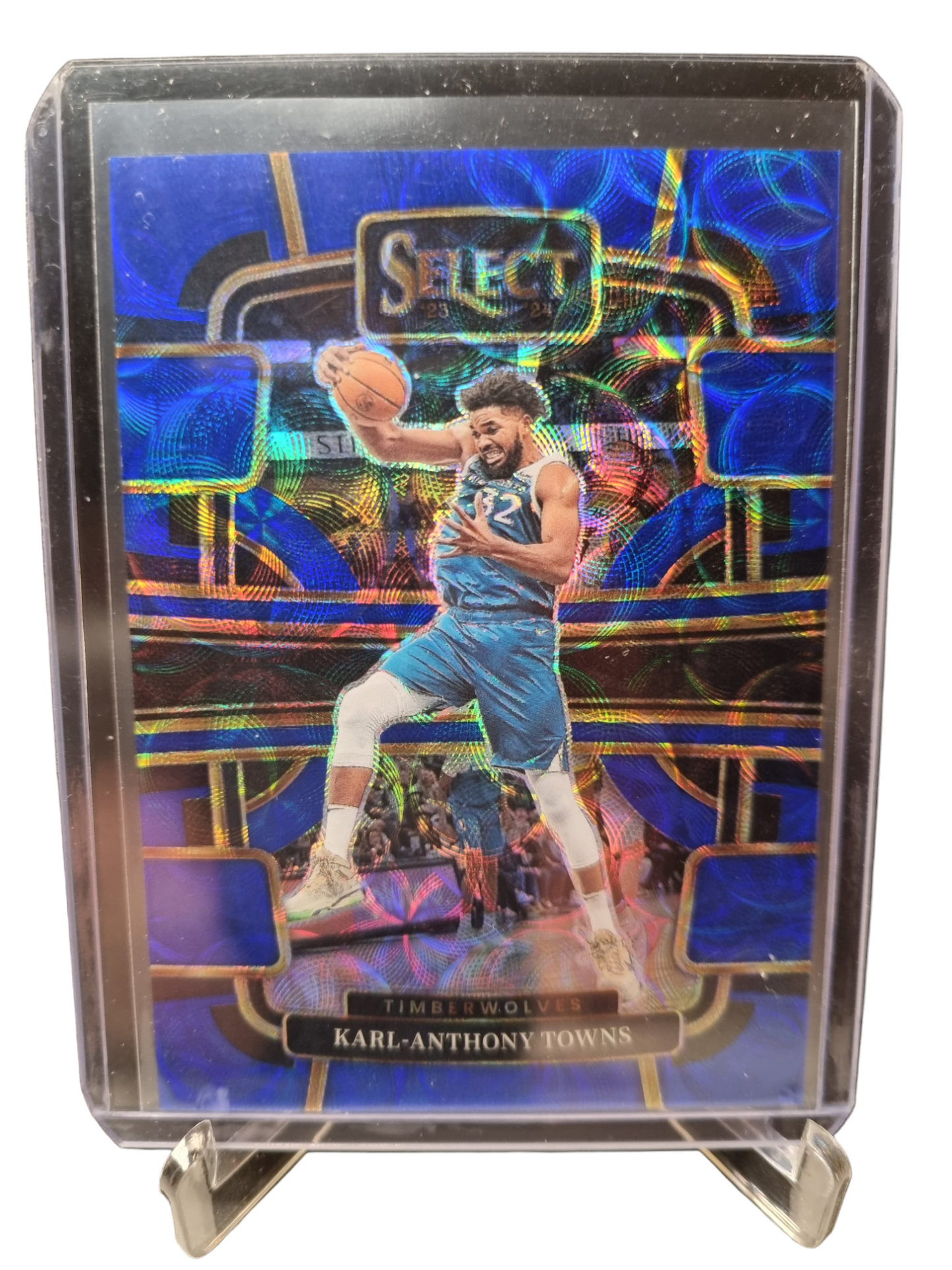 2023-24 Panini Select #5 Karl-Anthony Towns Concourse Blue Scope Prizm 164/249