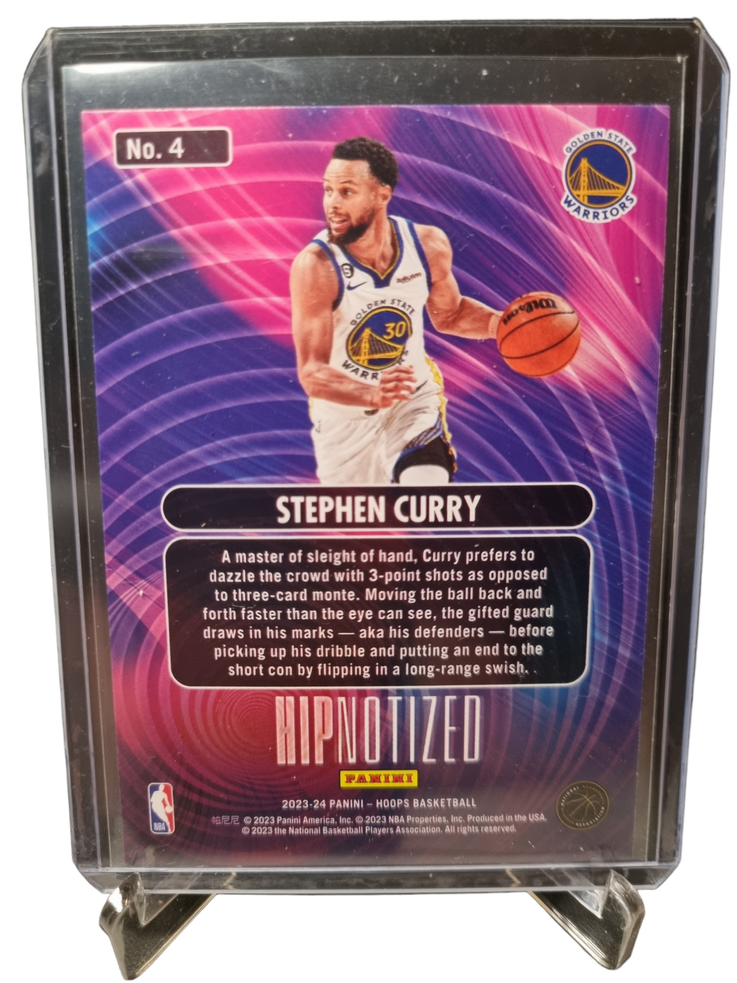 2023-24 Panini Hoops #4 Stephen Curry Hipnotized Holo