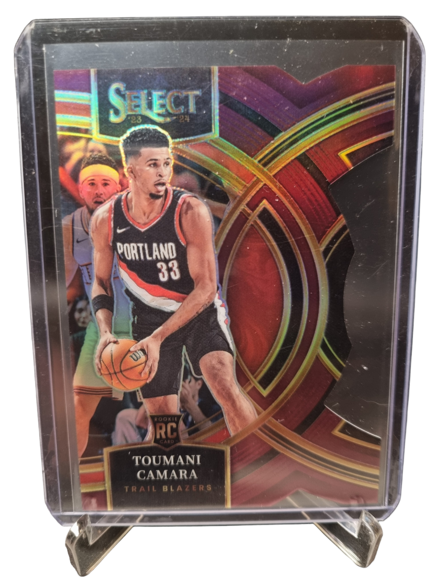 2023-24 Panini Select #115 Toumani Camara Rookie Card Premier Die Cut Silver Prizm 002/175