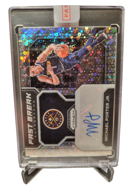 2022-23 Panini Prizm #FB-MPJ Michael Porter Junior Fastbreak Autograph Panini Encased